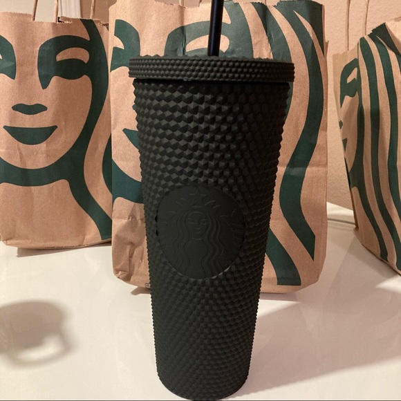 Starbucks Matte Black Studded texture Tumbler - Picture 8 of 10